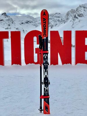 Превью  Стяжка для горных лыж и палок SKI-N-GO (Пара) Red 60-95 (643VZ-TL17_BLRE)